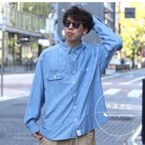 Chongqing spot DESCENDANT VANNNG CHAMBRAY SHIRT 20SS washed denim SHIRT