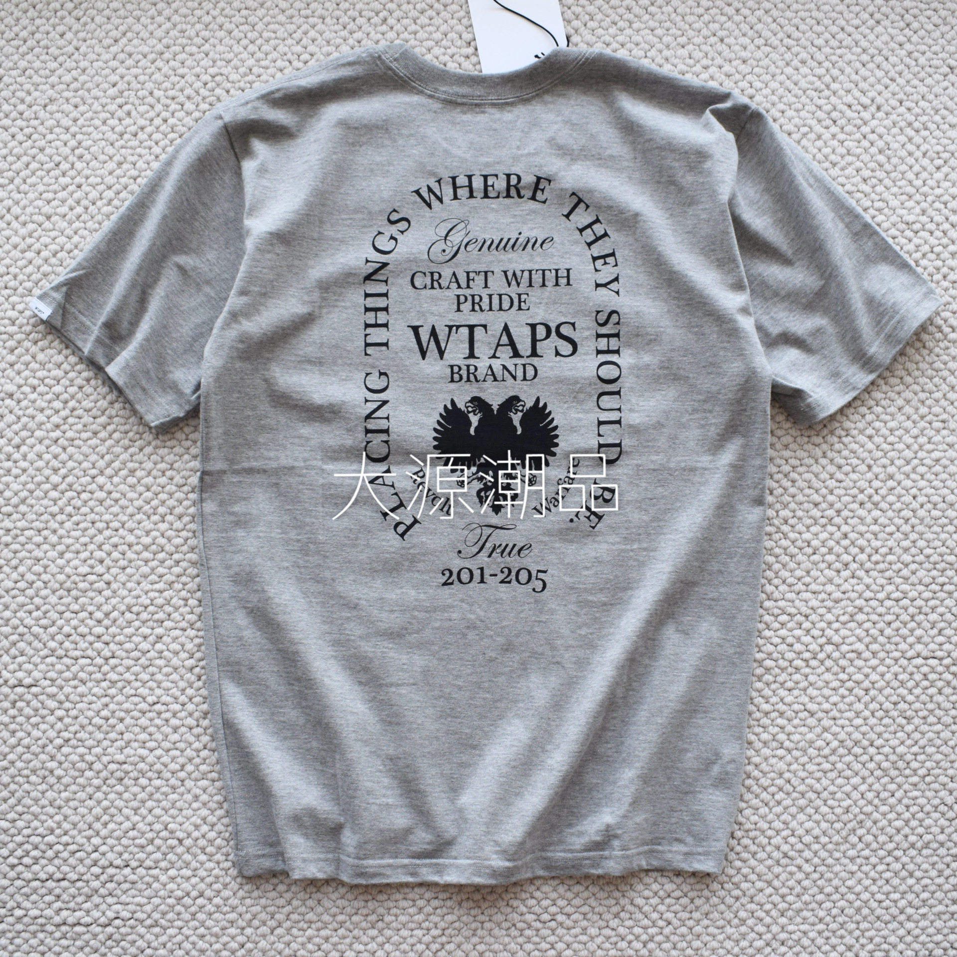 Out of print spot WTAPS HERALDRY SS TEE Classic Double Eagle Double Eagle Short Sleeve T-shirt Hong Kong Limited