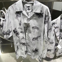 Chongqing spot 2G x Daniel Arsham stone pattern co-name short-sleeved Hawaiian shirt