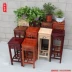 Gỗ hoa đứng phòng khách Trung Quốc đồ cổ nhiều tầng hạ cánh giả gỗ gụ hoa khung vuông hoa vài kệ cây cảnh - Kệ mẫu kệ gỗ đẹp Kệ