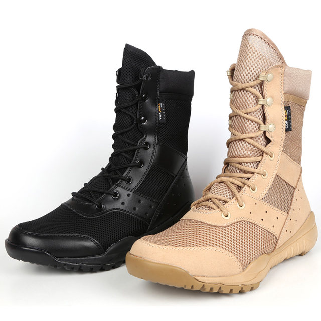 ແທ້ຈິງແລ້ວ EXAE ultra-light combat boots ກິລາກາງແຈ້ງຜູ້ຊາຍເກີບຍ່າງປ່າ Martin boots desert boots workwear ເກີບສູງ