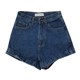 European and American retro all-match classic slim fit high waist, thin and long legs, washed cuffed denim shorts, hot pants women