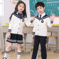 Kindergarten garden suit spring and autumn dress of British Navy Fengjk uniform childrens school uniform suit for school students clothing autumn and winter