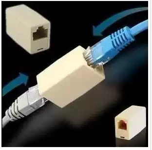 Gold-plated eight-core network direct head network route Connector network connection head network route adapter