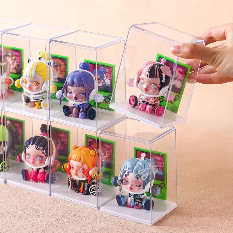 Storage display rack Figure storage box with card slot