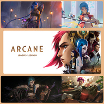 League of Legends Battle of Two Cities Mouse Pad Oversized Seam Custom Arcane Anime Jinx jinx Keyboard Pad