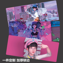 Jiyuanmei mouse pad super large anime two-dimensional thickening cushion girl ins style personality creative table mat customization