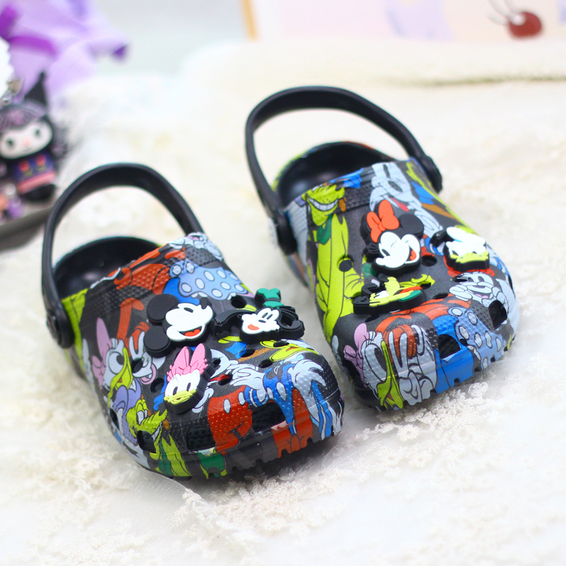 Boys' and Girls' Parent-Child Children's Clogs, Parent-Child Style, Fashionable Summer Closed-Toe Non-Slip Outdoor Slippers, Beach Sandals