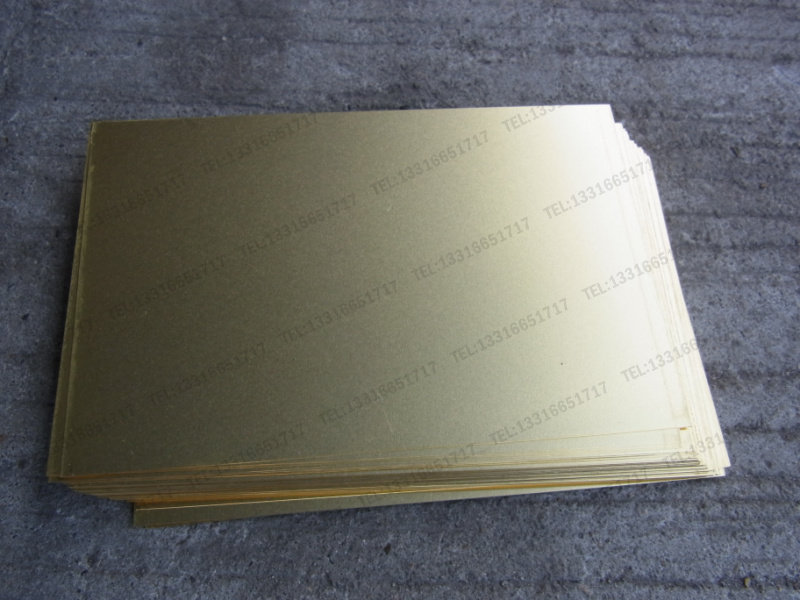 T2065 Brass cathode brass sheet electroplating test Hastelloy groove Hull groove playing sheet 100 pieces pack