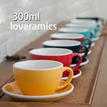 loveramics love pottery 300Ml latte cup with saucer independent special drawing Cup Latte coffee cup