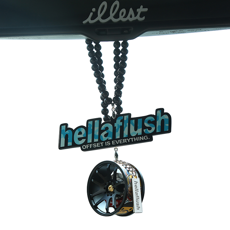 hellaflush tide card boutique BBS converted to wheel hub rear mirror pendant car hanging ornament upscale