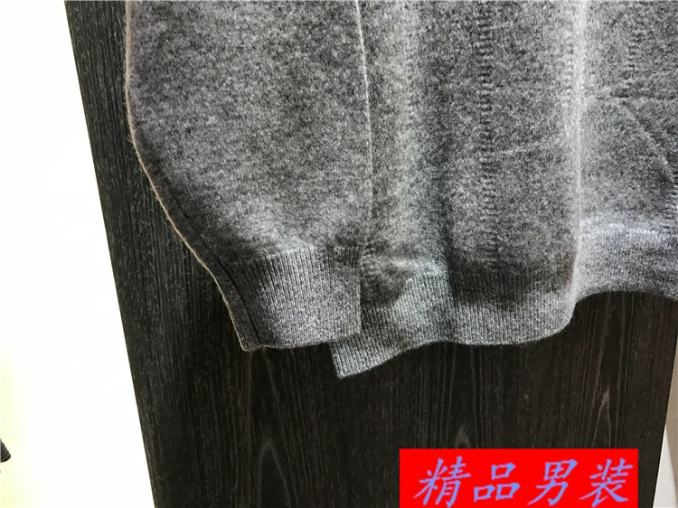 3 màu 95% cashmere nam mùa thu và mùa đông V-Cổ áo len cashmere tag giá 3980 nhân dân tệ