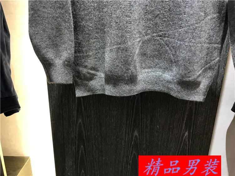 3 màu 95% cashmere nam mùa thu và mùa đông V-Cổ áo len cashmere tag giá 3980 nhân dân tệ