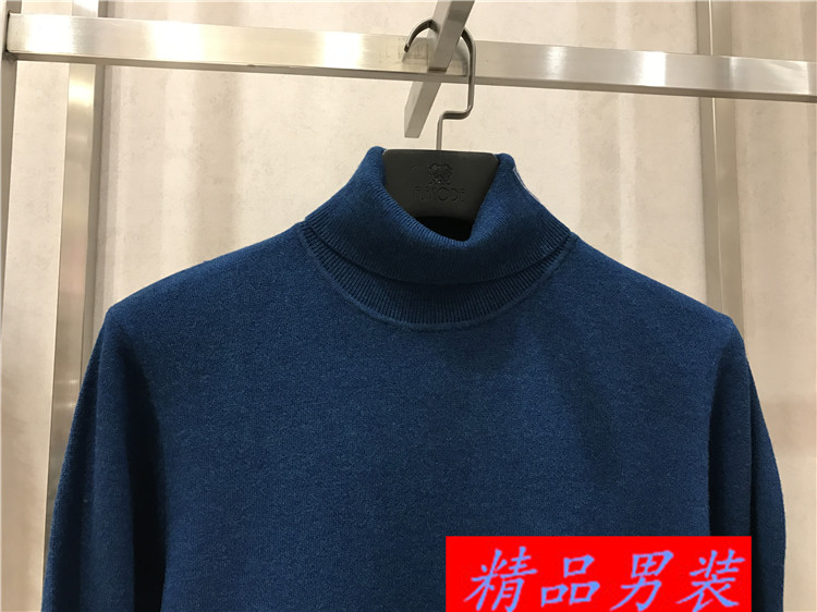 Giá trị lớn hàng hóa tốt đến người đàn ông của mùa đông dày len + cashmere cao ve áo áo len treo tag giá 3390 nhân dân tệ