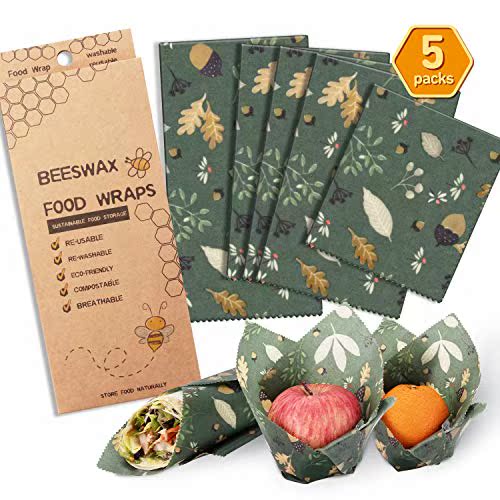 Beeswax Wrap Assisted 5 Packs Eco Friendly Reusabl