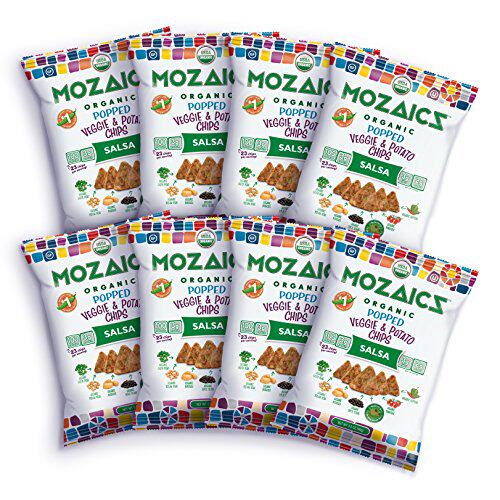 Mozaics Salsa Organic Popped Veggie Chips-Under 100