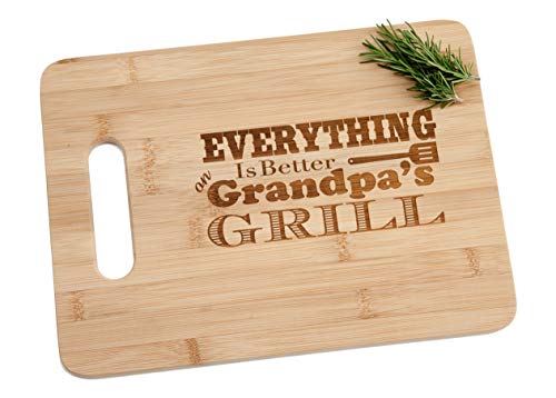Everthing is Better on Grandpas Grill Engraved Bamb