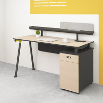 Brief Modern Single Desk With Lock Computer Desk Subscreen Partition Staff Station Cassette Office Furniture