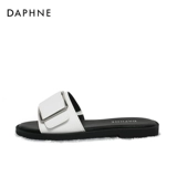 Daphne/达芙妮 Летний комплект, слипоны, повседневные тапочки на плоской подошве, мюли, лето 2020 года, круглый носок