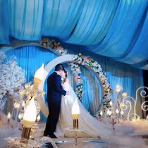 Custom tent Wedding ceiling Wedding decoration 4S shop exhibition hall Birthday banquet venue decoration ceiling cloth curtain drapery