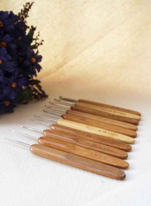 Gạo sáng tạo cuộc sống Carbon móc crochet Công cụ móc sắt Carbonized crochet đầu tròn - Công cụ & vật liệu may DIY kim may công nghiệp