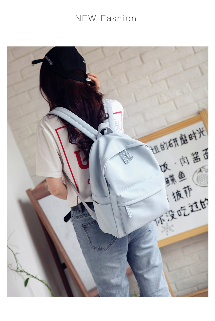 Cô gái đeo ba lô cổ điển phiên bản Hàn Quốc của trường trung học hoang dã đại học ba lô túi sinh viên đại học túi da pu - Ba lô balo đeo chéo nam