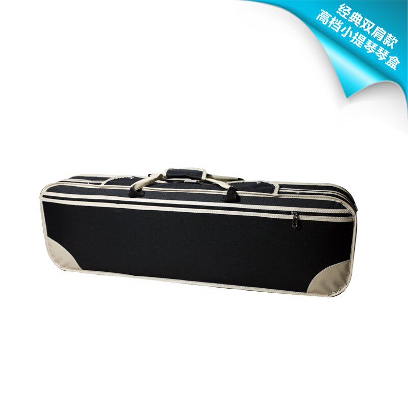  Upscale violin box 4 4 squared box classic with double shoulder back (fit lock hygrometer cellist)