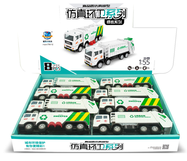 惯性消防车清洁车垃圾车滑行模型儿童宝宝男孩玩具圣诞节生日礼物详情12
