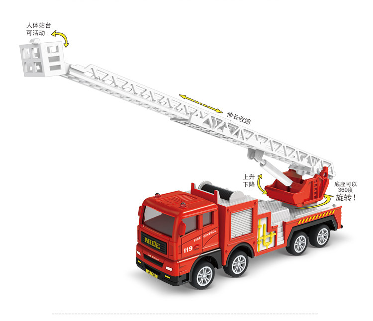 惯性消防车清洁车垃圾车滑行模型儿童宝宝男孩玩具圣诞节生日礼物详情6