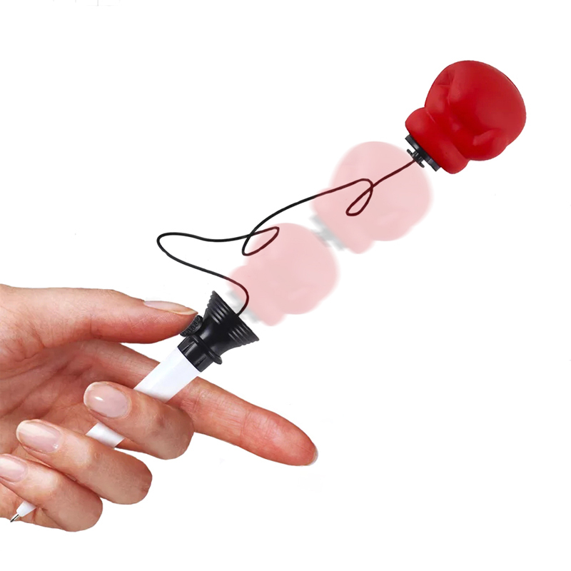 Creative Ejector Boxing Glove Pen Toy, Elastic Prank Ballpoint Pen, Stress-Relief Funny Student Pen, Gift for Friends