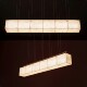 Designer Nordic Light Luxury Minimalist Square Box Long Pendant Light Hotel Clubhouse Tea Table Lighting Villa Restaurant Pendant Light