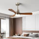 Second-Hand Fan Lamp Bauhaus American Retro Home Living Room Bedroom Lamp New Chinese Style Dining Room Eye-Protecting Ceiling Fan Lighting