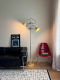 Cream-Style Double Fish Floor Lamp, Modern Minimalist Japanese Retro Style, Decorative Ambient Light for Living Room Next to Sofa, Study, and Bedroom