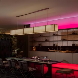 Designer Nordic Light Luxury Minimalist Square Box Long Pendant Light Hotel Clubhouse Tea Table Lighting Villa Restaurant Pendant Light