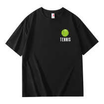 Pure cotton tennis wear T-shirt short-sleeved casual wear sportswear peripheral spring and summer jersey tops simple training wear competition