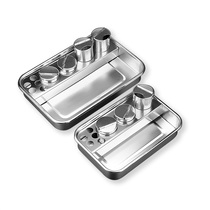 ABS Grain Embroidered Tray Stainless Steel Care 304 Anti-Iodine replacement trays Infusion Trays Square Disc Bending Disc Disinfection