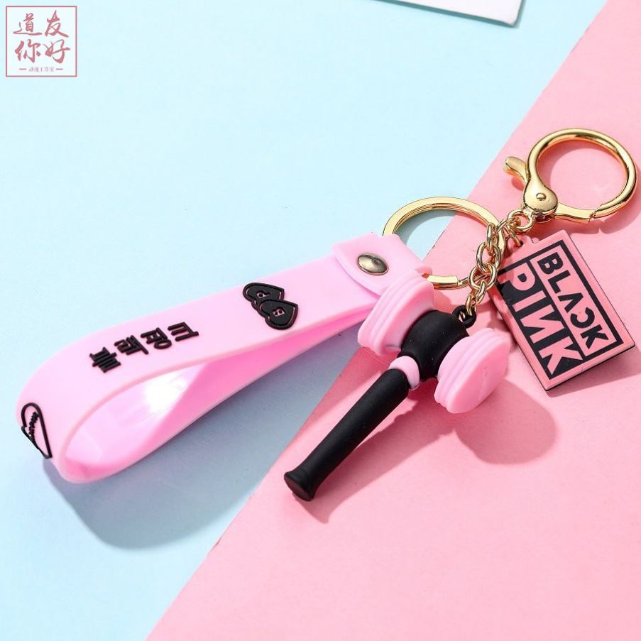 blackpink small powder hammer should aid light key buckle pendant creative small gift should aid in the perimeter of the mini version