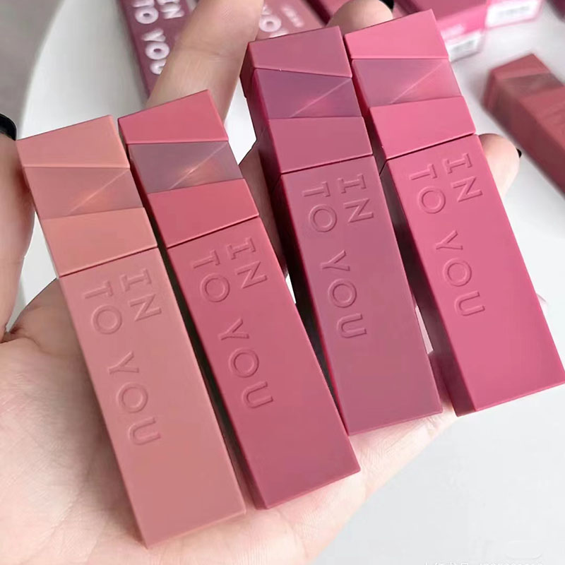 intoyou Lip Glaze with colored solid lip clay into you melt point red intoyuo new