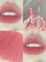 Глазурь для губы с туманом с туманом w10 Свежий молочный персиковый пятно снимает две ветви только 58