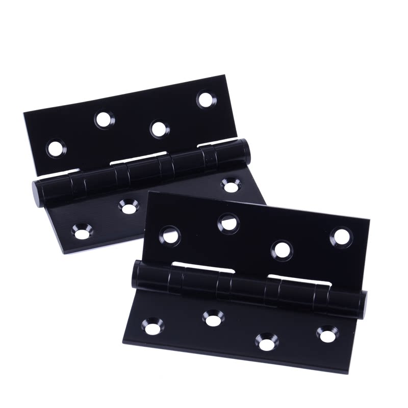 Coherent stainless steel flat black bearing hinge door wooden door 4 inch single sheet