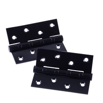 Coherent stainless steel flat black bearing hinge door wooden door 4 inch single sheet