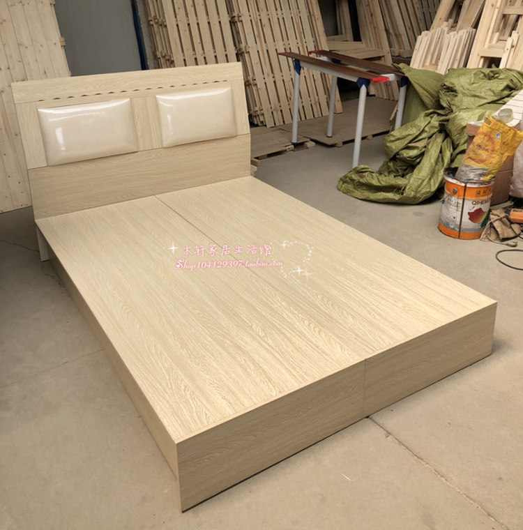 New listing--environmentally friendly Samsung board single bed double bed box bed stowable bed soft back board bed