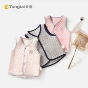 Tongtai mới vest bé nam và nữ baby xuân xuân thu cotton dày ấm áp vest ấm áp vest trẻ em - Áo ghi lê