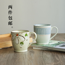 Nishida Muyu Japanese ceramic cup Household hand-painted creative mug Tea cup Coffee milk cup Breakfast cup