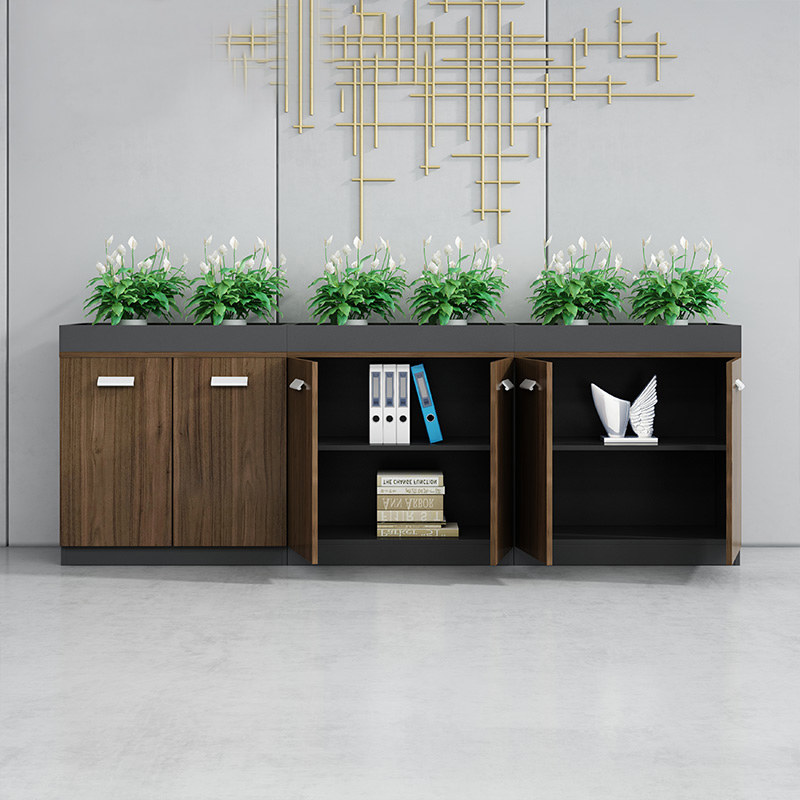 Partition flower trough cabinet low cabinet storage cabinet table side cabinet simple modern office cabinet wooden file cabinet data cabinet