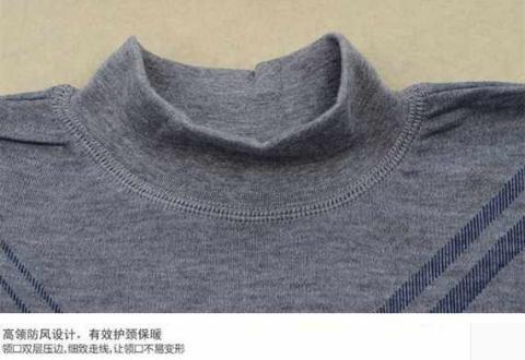 Áo len nam trung niên và cao tuổi trung cổ nửa cao cotton cotton len đáy quần lót mùa thu dày quần dài áo ấm đồ ngủ đẹp