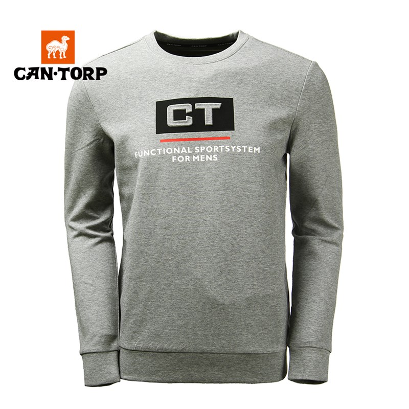 Cantorp Kentop spring and autumn outdoor men's bottoming warm round neck pullover thick cotton TC132894308