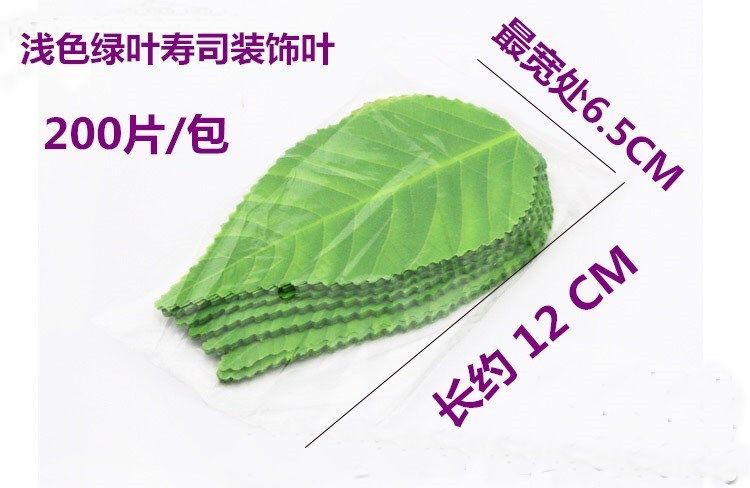 Decorative Plate Japanese-Style Plating Cold Dishes Bamboo Leaves Western Food Barbecue Flowers and Plants Cold Meal Green Leaves Hotel Steak Decorations Artificial