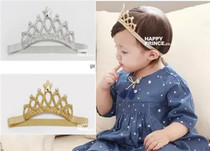 Korean-style baby shoots crown hair with 100-day baby Photographic hair with childrens photoshoot to be decorated