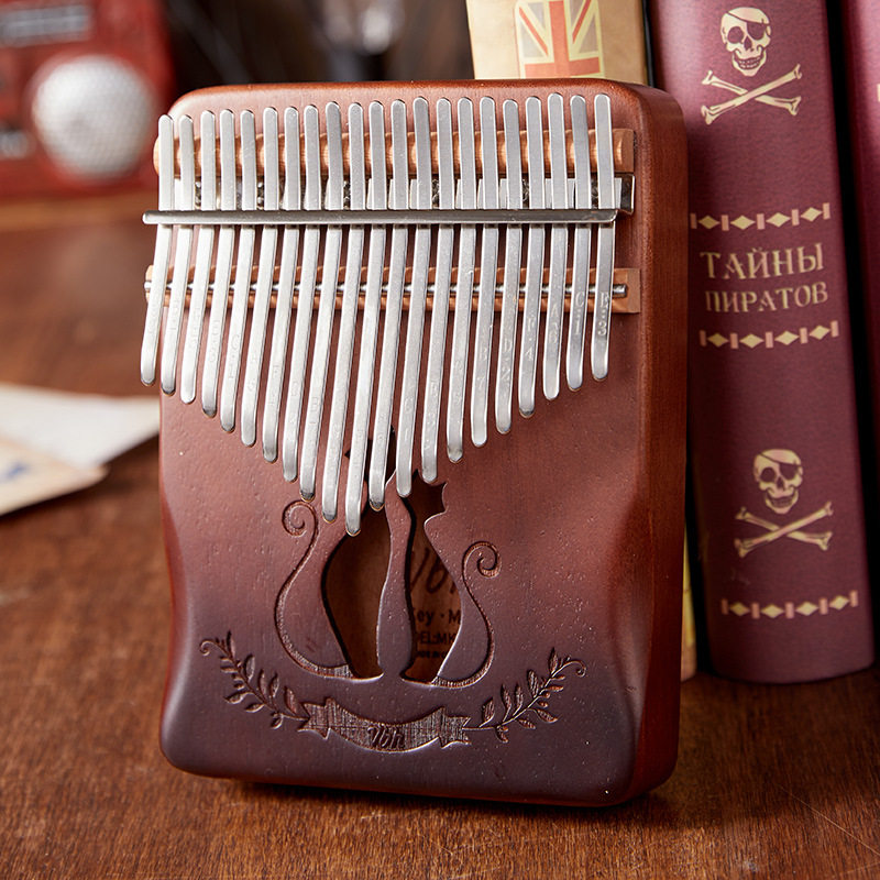 vbh thumbs 21 tone cine walnut flower core finger violin kalimba beginner card lymphatic instrument generation